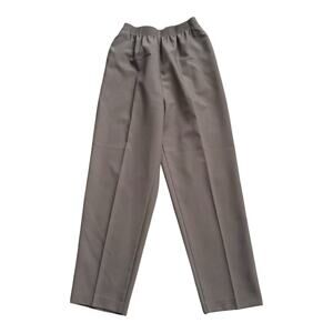 ALIA Womens Size 10 Brown Taupe Elastic Waist High Rise Vintage Pull On Pants